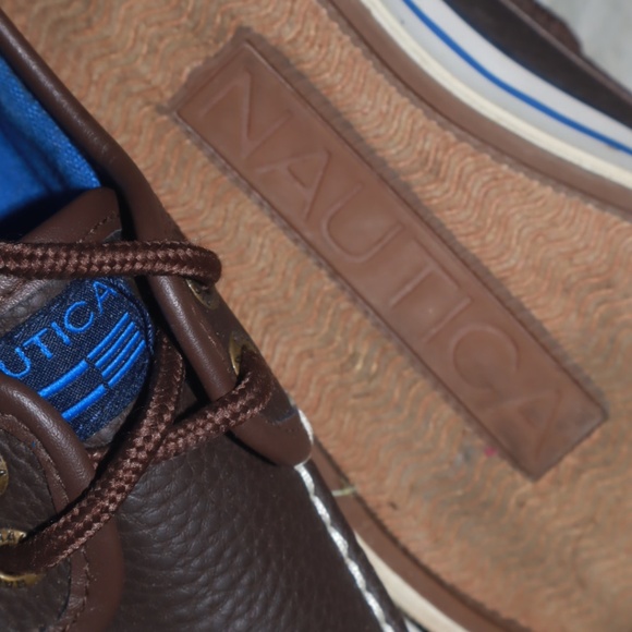 Nautica Brown and White Men’s Loafers Size 2 US - Picture 4 of 9